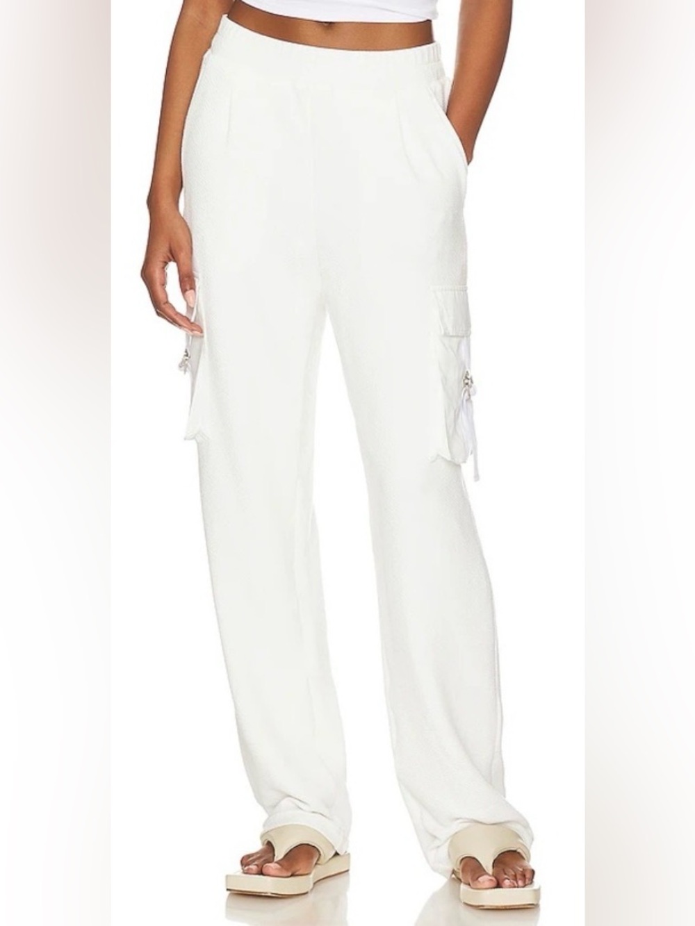 NWT Beach Riot White Cargo Jogger Pants size XS $98